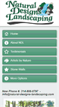 Mobile Screenshot of natural-designs-landscaping.com